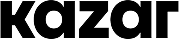 The image shows the word "KAZAR" in bold, black, uppercase letters with a modern, geometric font on a white background.